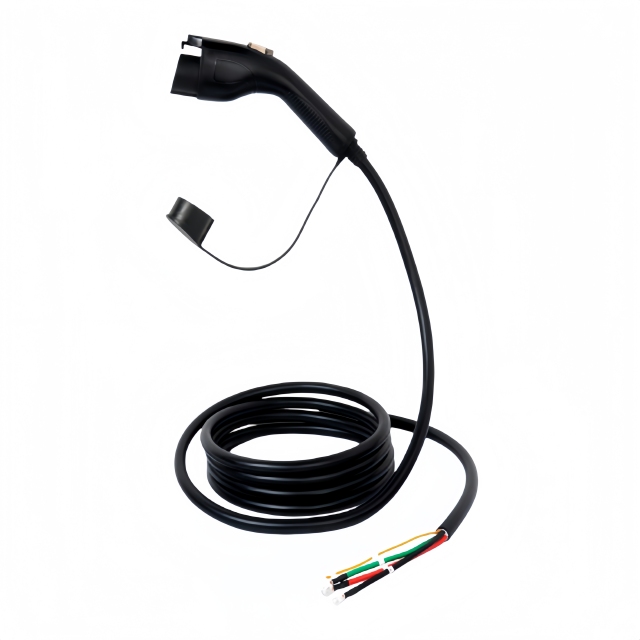 SAE J1772 Type 1 Plug-Open, UL 2251 EV Charging Cable,Custom Lengths & Logo Printing Available,ShinCharge | Electric Vehicle Charging Products OEM & ODM Manufacturing | EV Charging Cable | Portable EV Charger | Wall-mounted EV Charger | EV Charging Station,EV Charging cable, SAE J1772 plug-Open, UL 2251