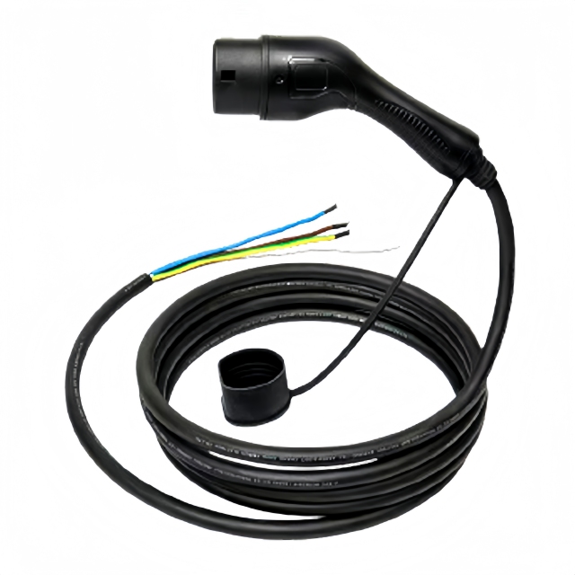 IEC62196 Type 2 Female to OPEN EV Charging Cable, Electric Vehicle AC Power Cable 1Phase 3Phase 250V 480V, Custom lengths & Logo Printing Available.,ShinCharge | Electric Vehicle Charging Products OEM & ODM Manufacturing | EV Charging Cable | Portable EV Charger | Wall-mounted EV Charger | EV Charging Station,EV type 2  female  to  OPEN cable  CE EN 62196