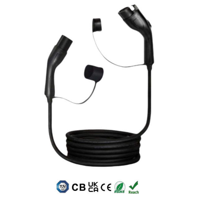 IEC62196 Type 2 to SAE J1772 Type 1 EV Charging Cable, 3.5KW 7KW AC Electric Vehicle Conversion Power Cable, Custom Lengths, Colors & Logo Printing Available.,ShinCharge | Electric Vehicle Charging Products OEM & ODM Manufacturing | EV Charging Cable | Portable EV Charger | Wall-mounted EV Charger | EV Charging Station,EV Charging cable, EN62196 type 2 to SAE J1772 type 1