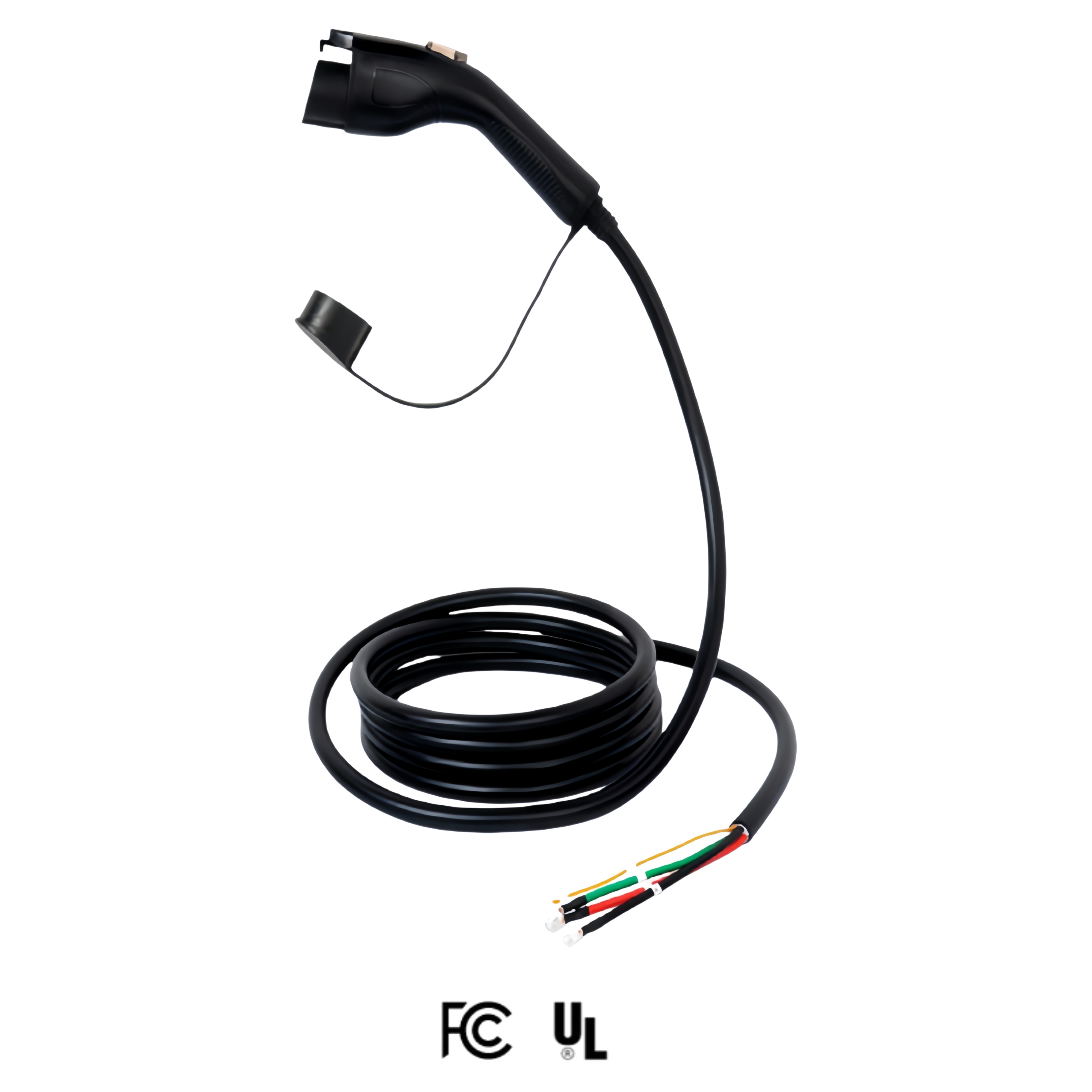SAE J1772 Type 1 Plug-Open UL 2251 AC EV Charging Cable, 110-240V 16A 32A 40A 48A American Standard Electric Vehicle Power Cable, Custom Lengths, Colors & Logo Printing Available.,ShinCharge | Electric Vehicle Charging Products OEM & ODM Manufacturing | EV Charging Cable | Portable EV Charger | Wall-mounted EV Charger | EV Charging Station,EV Charging cable, SAE J1772 plug-Open, UL 2251