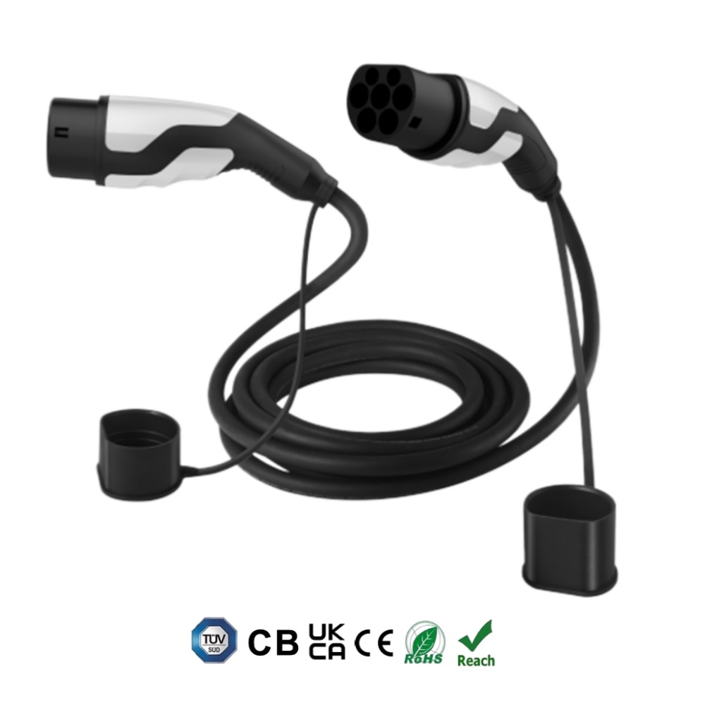 Type 2 to Type 2 EV Charging Cable, Electric Vehicle Power Cable EU Standard IEC62196 AC 250V 480V, Custom Lengths, Colors & Logo Printing Available.,ShinCharge | Electric Vehicle Charging Products OEM & ODM Manufacturing | EV Charging Cable | Portable EV Charger | Wall-mounted EV Charger | EV Charging Station,EV Charging cable, IEC 62196 type 2 to type 2-V3