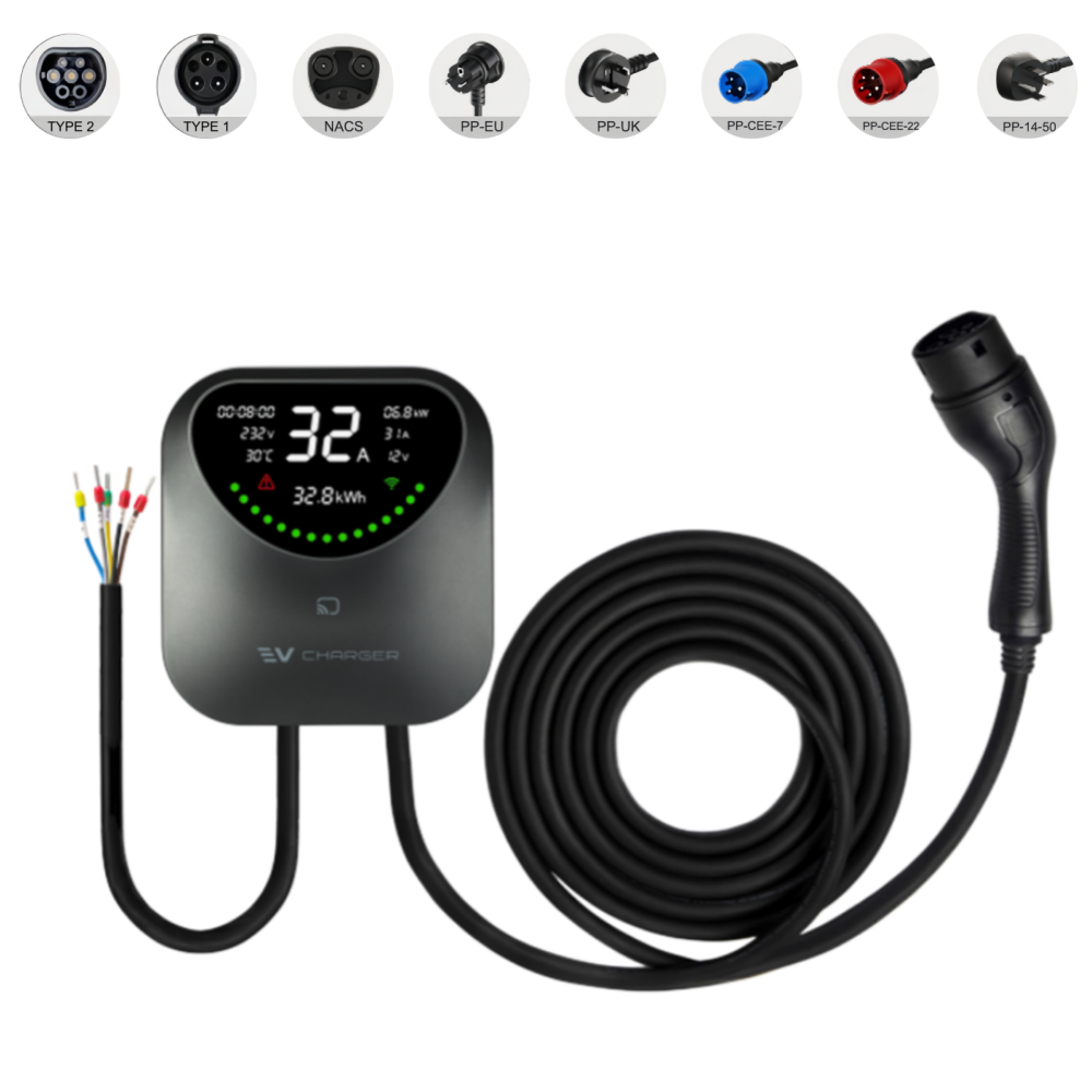 Wall-mounted EV Charger, Electric Vehicle Charging Pile 7KW 9KW 11KW 22KW, Outdoor Waterproof, Durable for Residential Building Project.,ShinCharge | Electric Vehicle Charging Products OEM & ODM Manufacturing | EV Charging Cable | Portable EV Charger | Wall-mounted EV Charger | EV Charging Station,Wall EV Charger, CE(EN61851), UKCA, RoHS, TUV, CB