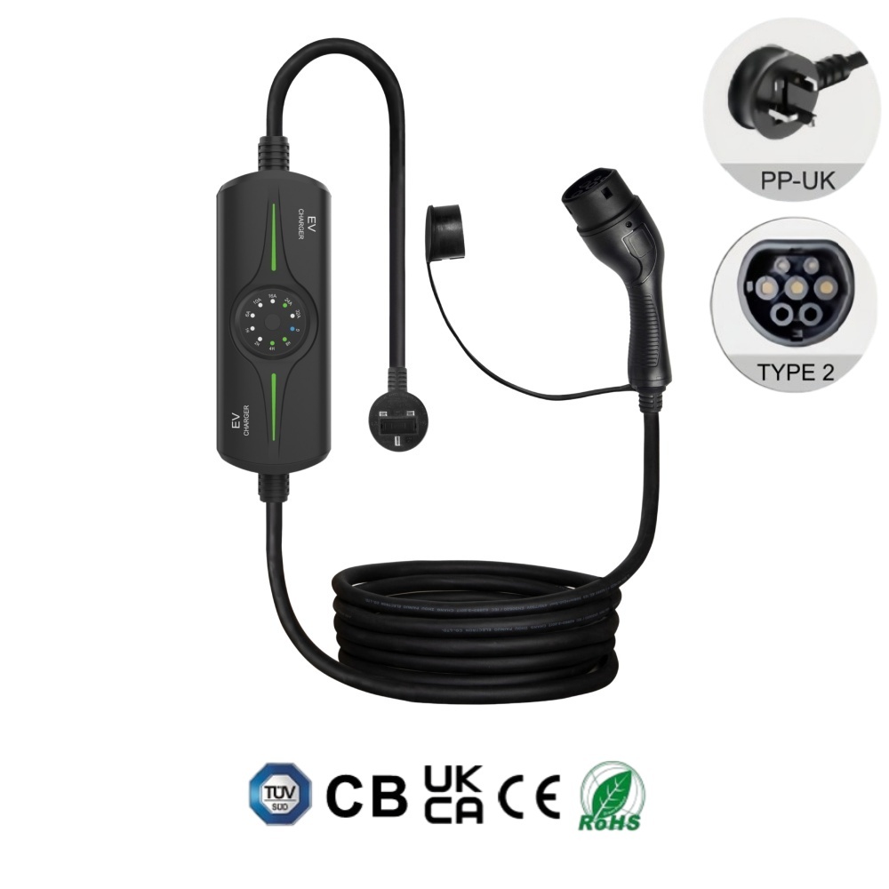 Portable EV Car Charger, Type 1, Type 2, NACS, 3.5KW 7KW 9KW Mobile Electric Vehicle AC Charger.,ShinCharge | Electric Vehicle Charging Products OEM & ODM Manufacturing | EV Charging Cable | Portable EV Charger | Wall-mounted EV Charger | EV Charging Station,Portable EV Charger, CE(EN62752), UKCA, RoHS, TUV, CB