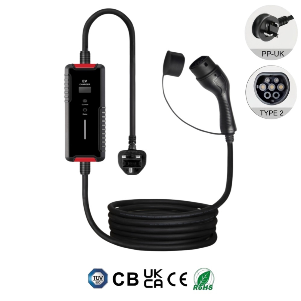Mobile EV AC Charger, Type 1, Type 2, NACS, 3.5KW 7KW 9KW Portable Electric Vehicle Car Charger, Fully Certified, IP65 Weather-proof, Safe & Reliable, Plug & Play, Timer function, User-friendly.,ShinCharge | Electric Vehicle Charging Products OEM & ODM Manufacturing | EV Charging Cable | Portable EV Charger | Wall-mounted EV Charger | EV Charging Station,Portable EV Charger, CE(EN62752-2024), UKCA, RoHS, TUV, CB, SAA, RCM-VPC-B1