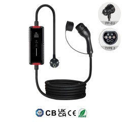 Mobile EV AC Charger, Type 1, Type 2, NACS, 3.5KW 7KW 9KW Portable Electric Vehicle Car Charger, Fully Certified, IP65 Weather-proof, Safe & Reliable, Plug & Play, Timer function, User-friendly.,ShinCharge | Electric Vehicle Charging Products OEM & ODM Manufacturing | EV Charging Cable | Portable EV Charger | Wall-mounted EV Charger | EV Charging Station,Portable EV Charger, CE(EN62752-2024), UKCA, RoHS, TUV, CB, SAA, RCM-VPC-B1