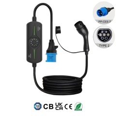 Portable EV Charger, Type 1, Type 2, NACS, 3.5KW 7KW 9KW Mobile Electric Vehicle Car AC Charger.,ShinCharge | Electric Vehicle Charging Products OEM & ODM Manufacturing | EV Charging Cable | Portable EV Charger | Wall-mounted EV Charger | EV Charging Station,Portable EV Charger, CE(EN62752), UKCA, RoHS, TUV, CB