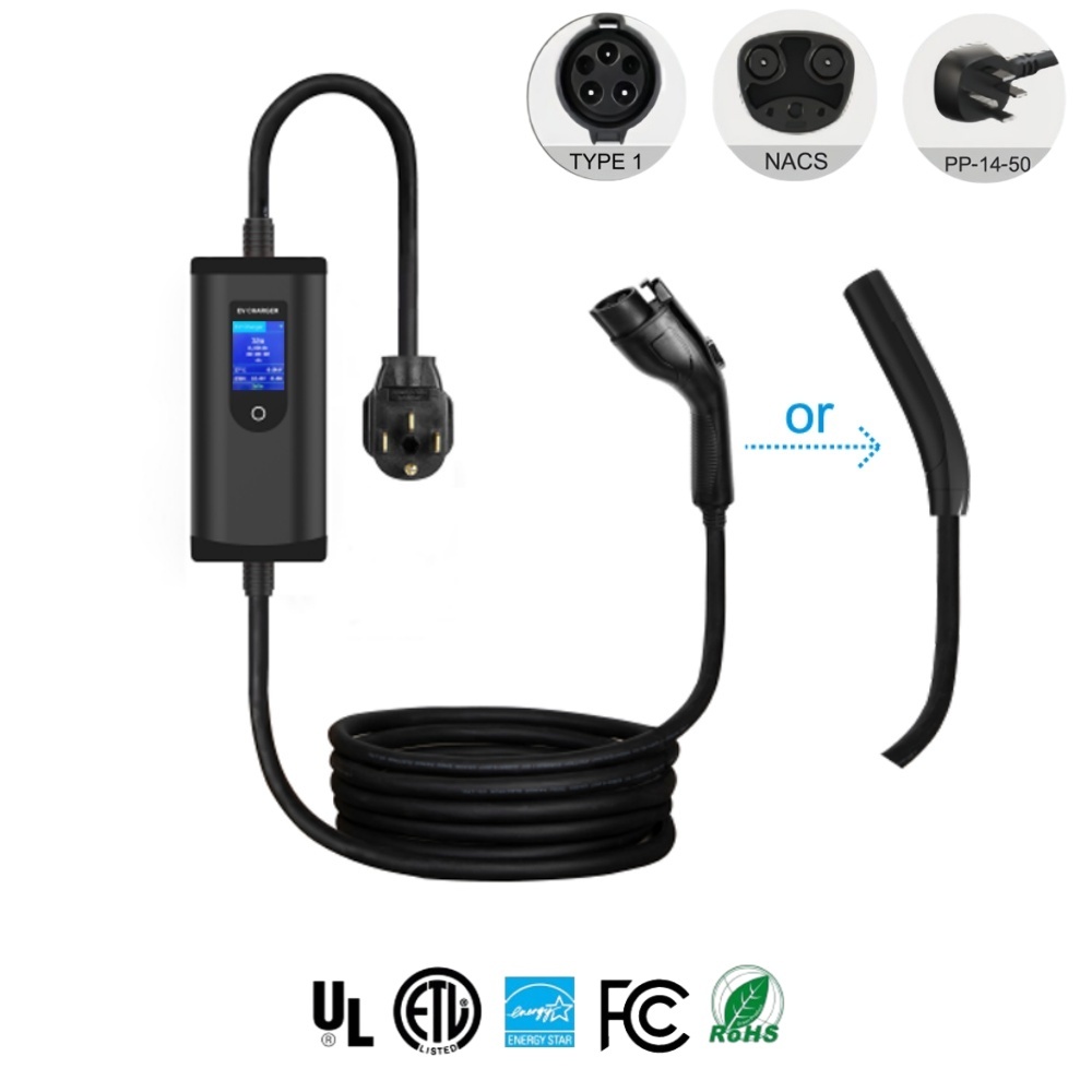 Portable EV AC Charger, Type 1, Type 2, NACS, 3.5KW 7KW 9KW 11KW 22KW Electric Vehicle Car Mobile Charger, Fully Certified, IP67 Weather-proof, Safe & Reliable, Plug & Play, Timer Function, User-friendly.,ShinCharge | Electric Vehicle Charging Products OEM & ODM Manufacturing | EV Charging Cable | Portable EV Charger | Wall-mounted EV Charger | EV Charging Station,Portable EV Charger, CE (EN62752-2024), UKCA, RoHS, TUV, CB, SAA, RCM-VPC-B2