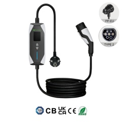 Portable EV Charger, Type 1, Type 2, NACS, 3.5KW 7KW 9KW Electric Vehicle Car Mobile Charger, Fully Certified, IP67 Weather-proof, Safe & Reliable, Plug & Play, Timer function, User-friendly.,ShinCharge | Electric Vehicle Charging Products OEM & ODM Manufacturing | EV Charging Cable | Portable EV Charger | Wall-mounted EV Charger | EV Charging Station,Portable EV Charger, CE (EN62752-2024), UKCA, RoHS, TUV, CB, SAA, RCM-VPC-B3