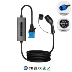 Portable EV Charger IEC 62196 Type 2 | Flexible Power Options of 3.5KW 7KW 9KW 22KW,ShinCharge | EV Charging Products OEM & ODM Manufacturing | EV Charging Expert.,Portable EV Charger IEC 62196 Type 2 | Flexible Power Options of 3.5KW 7KW 9KW 22KW | B6