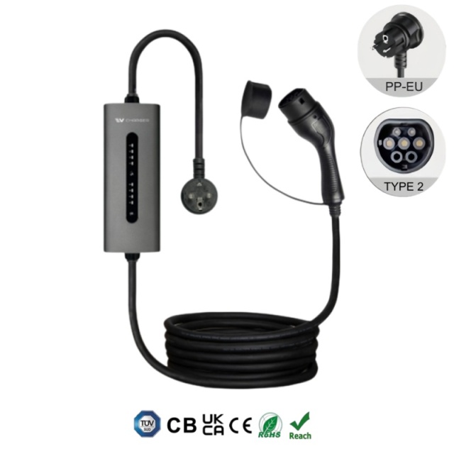 Portable EV Charger IEC 62196 Type 2 | Flexible Power Options of 3.5KW 7KW 9KW 22KW,ShinCharge | EV Charging Products OEM & ODM Manufacturing | EV Charging Expert.,Portable EV Charger IEC 62196 Type 2 | Flexible Power Options of 3.5KW 7KW 9KW 22KW | B6