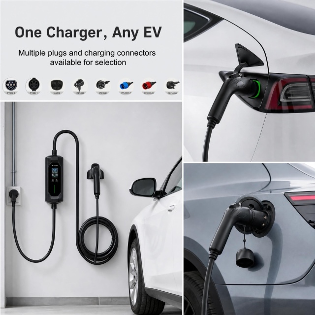 Portable EV Charger 3.5kW-22kW, Customizable Power Plugs and Charging Connectors for Electric Vehicle Home Charging,ShinCharge | EV Charging Products OEM & ODM Manufacturing | EV Charging Expert.,Portable EV Charger 3.5kW-22kW, Customizable Power Plugs and Charging Connectors for Electric Vehicle Home Charging | B57