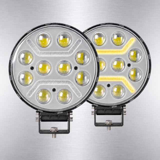 7 Inch Round LED Work Light 10 Beads 12V 24V DRL Spotlight Roof Lamp for Euro Truck Heavy Vehicles Off Road 4x4,MY SHOP,7 Inch Round LED Work Light 10 Beads 12V 24V DRL Spotlight Roof Lamp for Euro Truck Heavy Vehicles Off Road 4x4