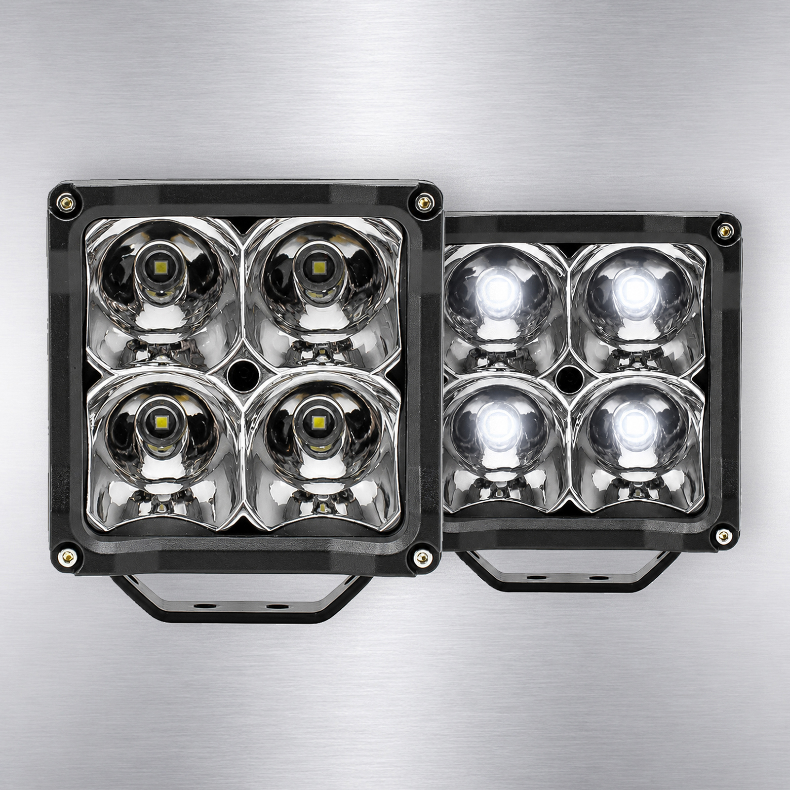 4 Inch Cube LED Pods Light 4000LM IP67 Spot Fog Lamp 12V 24V Offroad Driving Auxiliary Light for 4x4 4WD Truck Universal Vehicle,MY SHOP,4 Inch Cube LED Pods Light 4000LM IP67 Spot Fog Lamp 12V 24V Offroad Driving Auxiliary Light for 4x4 4WD Truck Universal Vehicle