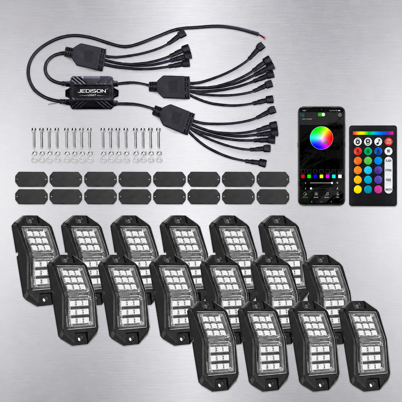 Universal Chassis Underglow LED Lights Flowing Color Bluetooth APP IP68 Waterproof Atmosphere Lamp for Pickup Truck SUV,MY SHOP,Universal Chassis Underglow LED Lights Flowing Color Bluetooth APP IP68 Waterproof Atmosphere Lamp for Pickup Truck SUV
