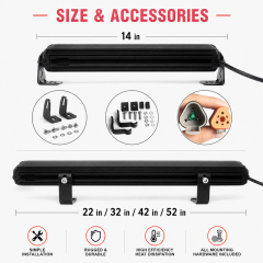 Slim Row LED Light Bar Spot Beam Aluminium IP68 Offroad Driving Light 12V  24V Universal for ATV 4x4 Vehicle Retrofit,MY SHOP,Slim Row LED Light Bar Spot Beam Aluminium IP68 Offroad Driving Light 12V  24V Universal for ATV 4x4 Vehicle Retrofit