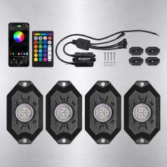 Multicolor Underbody Rock Light Kit Music Rhythm Sync IP68 Waterproof Wheel Lights for Truck SUV ATV UTV Boat,MY SHOP,Multicolor Underbody Rock Light Kit Music Rhythm Sync IP68 Waterproof Wheel Lights for Truck SUV ATV UTV Boat