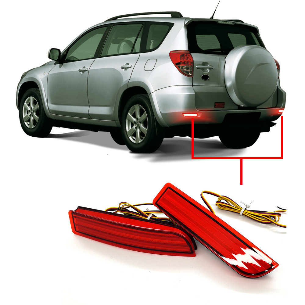 Toyota Avensis Previa Estima ACR50 Alphard MK I RAV4 LED Rear Bumper Reflector Light IP67 Waterproof No Wire Cutting Plug Play Sequential Turn Signal Mixed Lens,MY SHOP,LED Rear Bumper Reflector Light IP67 Waterproof No Wire Cutting Plug Play Sequential Turn Signal Mixed Lens