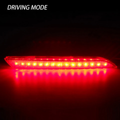 Honda Fit/Jazz 2011 12V LED Rear Bumper Reflector Light Red Smoke White Lens Plug & Play Auto Replacement Parts,MY SHOP,12V Plug Play CANBUS Error Free LED Rear Bumper Light Auto Tail Brake Reflector Lamp for Pickup SUV Truck