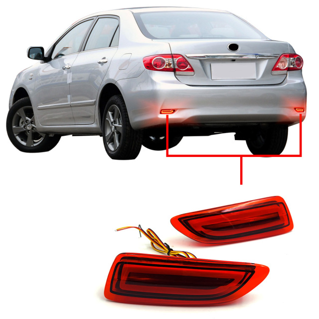 Toyota Nissan Mitsubishi 12V High Bright LED Rear Bumper Light Red Lens Plug & Play Car Mod Parts for Sedan SUV MPV Pickup Truck,MY SHOP,12V High Bright LED Rear Bumper Light Red Smoke White Lens Plug & Play Car Mod Parts for Sedan SUV MPV Pickup Truck