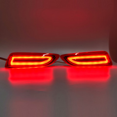 Toyota Nissan Mitsubishi 12V High Bright LED Rear Bumper Light Red Lens Plug & Play Car Mod Parts for Sedan SUV MPV Pickup Truck,MY SHOP,12V High Bright LED Rear Bumper Light Red Smoke White Lens Plug & Play Car Mod Parts for Sedan SUV MPV Pickup Truck