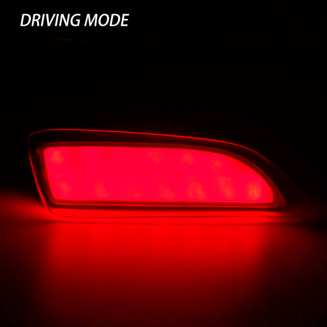 Toyota Nissan Mitsubishi 12V High Bright LED Rear Bumper Light Red White Lens Plug & Play Car Mod Parts for Sedan SUV MPV Pickup Truck,MY SHOP,12V IP67 Waterproof LED Rear Bumper Lamp UV Resistant Anti-Yellow PC Lens Auto Tail Rear Bumper Light For SUV Pickup Truck
