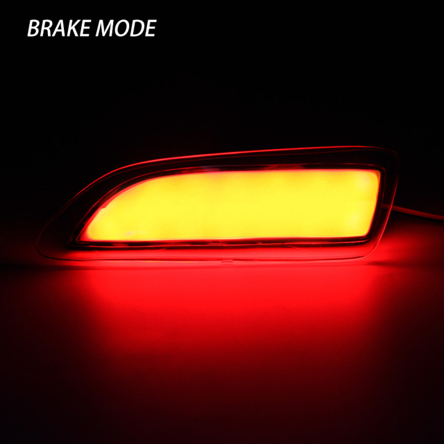 Toyota Nissan Mitsubishi 12V High Bright LED Rear Bumper Light Red White Lens Plug & Play Car Mod Parts for Sedan SUV MPV Pickup Truck,MY SHOP,12V IP67 Waterproof LED Rear Bumper Lamp UV Resistant Anti-Yellow PC Lens Auto Tail Rear Bumper Light For SUV Pickup Truck