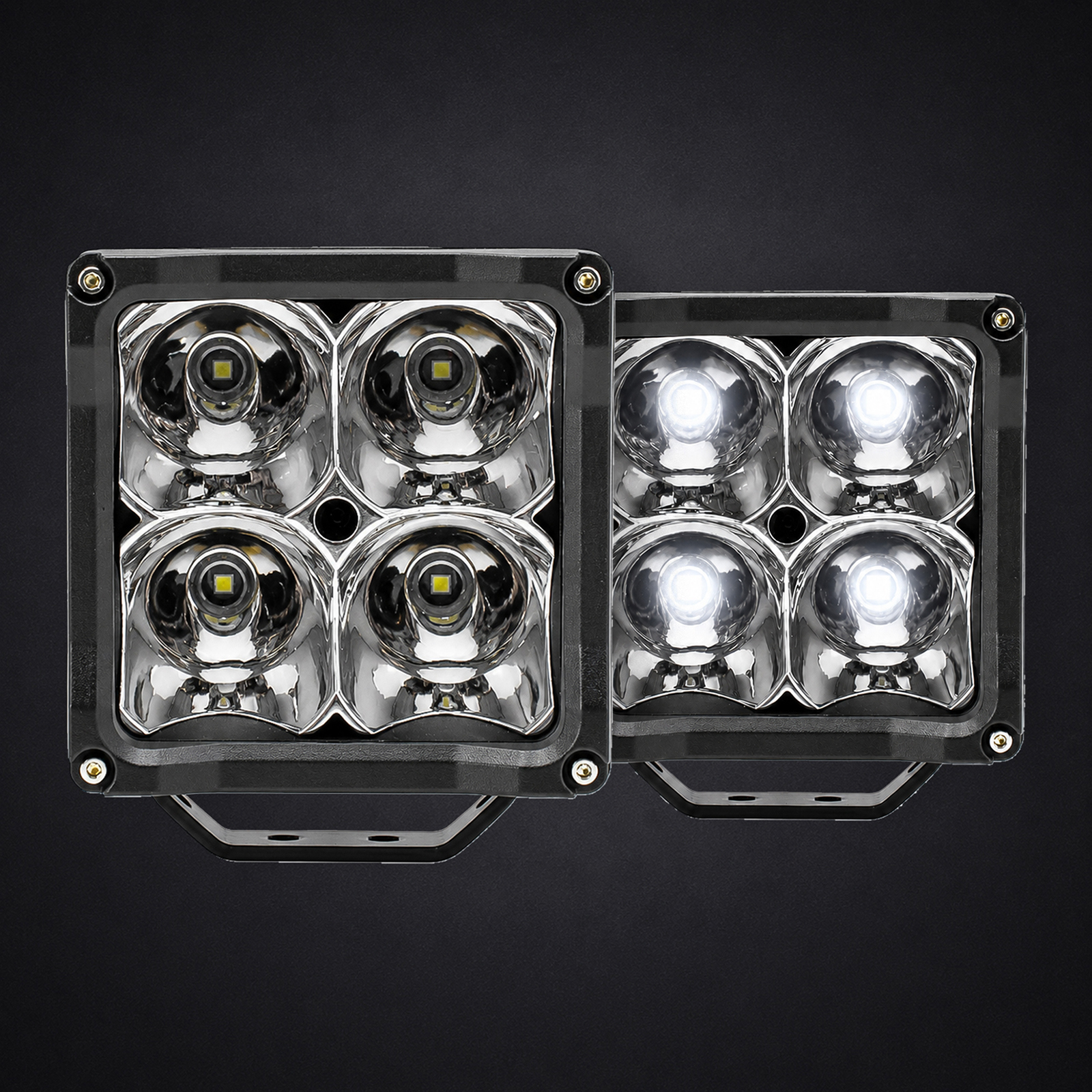 4 Inch Cube LED Pods Light 4000LM IP67 Spot Fog Lamp 12V 24V Offroad Driving Auxiliary Light for 4x4 4WD Truck Universal Vehicle,MY SHOP,4 Inch Cube LED Pods Light 4000LM IP67 Spot Fog Lamp 12V 24V Offroad Driving Auxiliary Light for 4x4 4WD Truck Universal Vehicle