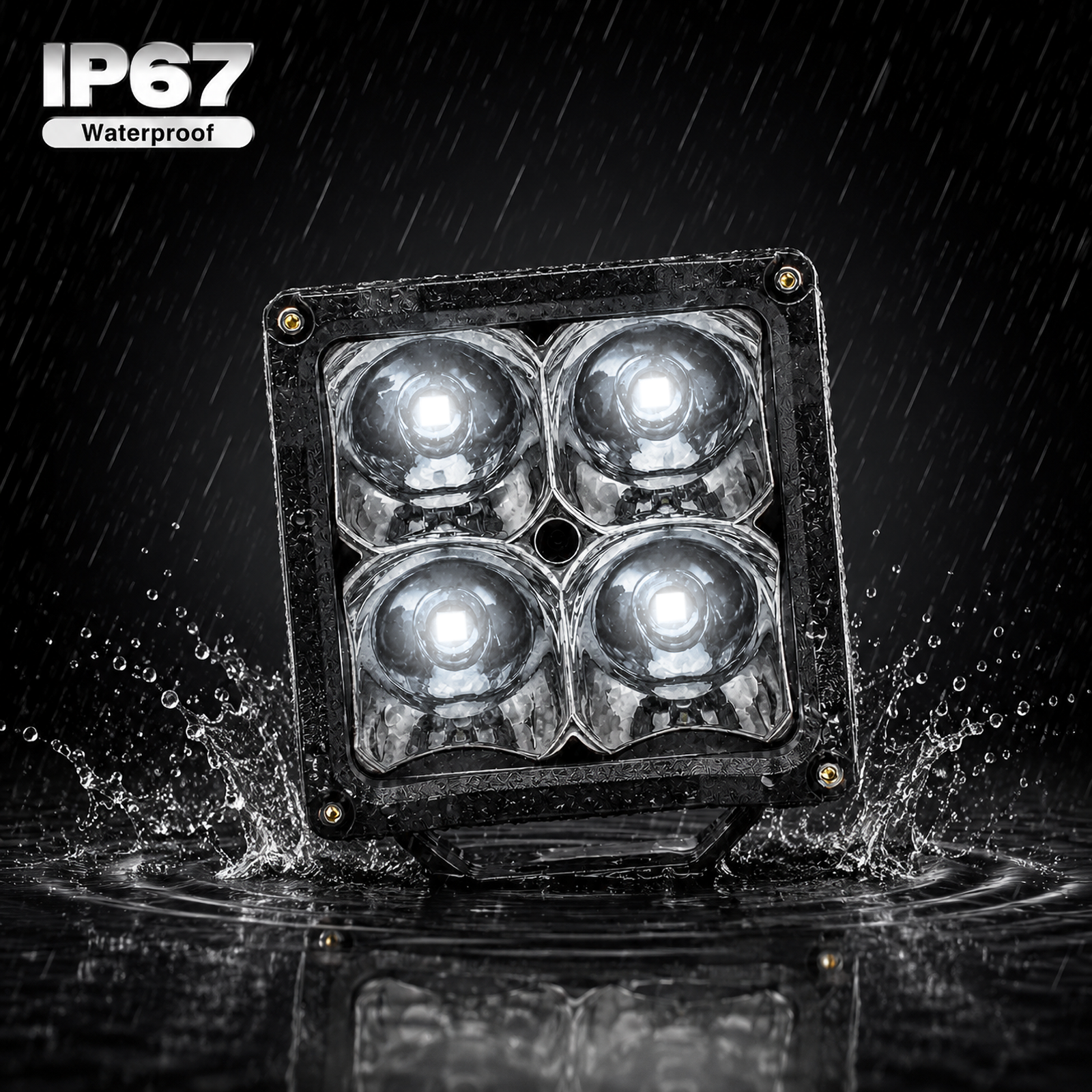 4 Inch Cube LED Pods Light 4000LM IP67 Spot Fog Lamp 12V 24V Offroad Driving Auxiliary Light for 4x4 4WD Truck Universal Vehicle,MY SHOP,4 Inch Cube LED Pods Light 4000LM IP67 Spot Fog Lamp 12V 24V Offroad Driving Auxiliary Light for 4x4 4WD Truck Universal Vehicle