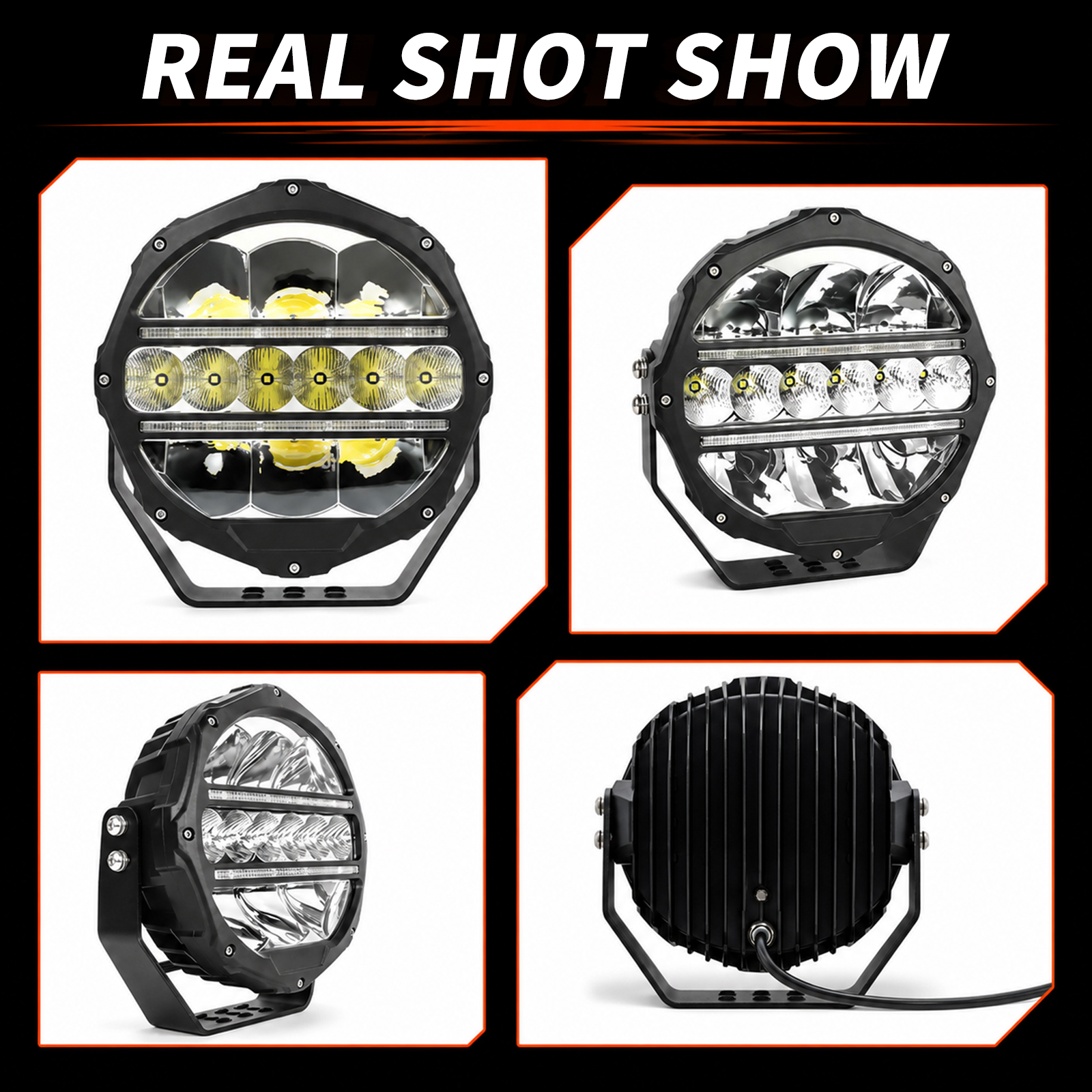 7Inch LED Driving Light Dual-Color White Amber DRL Position Light Aluminum 12V 24V Offroad Spotlight for 4x4 SUV Truck 4WD,MY SHOP,7Inch LED Driving Light Dual-Color White Amber DRL Position Light Aluminum 12V 24V Offroad Spotlight for 4x4 SUV Truck 4WD