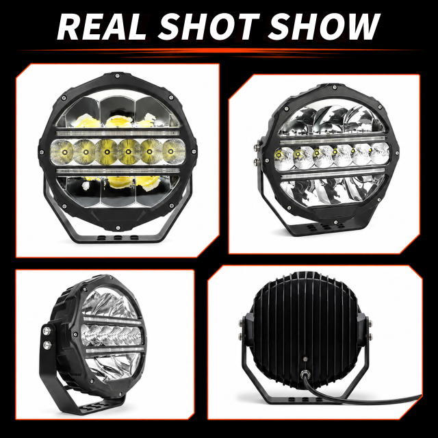 7Inch LED Driving Light Dual-Color White Amber DRL Position Light Aluminum 12V 24V Offroad Spotlight for 4x4 SUV Truck 4WD,MY SHOP,7Inch LED Driving Light Dual-Color White Amber DRL Position Light Aluminum 12V 24V Offroad Spotlight for 4x4 SUV Truck 4WD