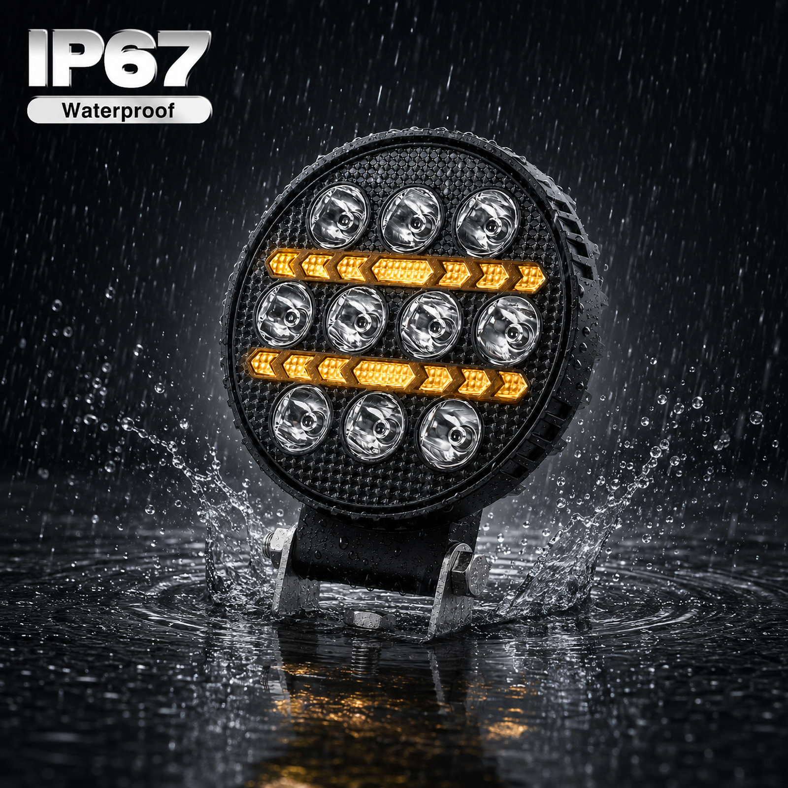 5 Inch LED Work Light Yellow White Spotlight IP67 Waterproof LED Fog Lamp 4x4 Offroad Driving Light for Truck ATV Tractor Lorry,MY SHOP,5 Inch LED Work Light Yellow White Spotlight IP67 Waterproof LED Fog Lamp 4x4 Offroad Driving Light for Truck ATV Tractor Lorry