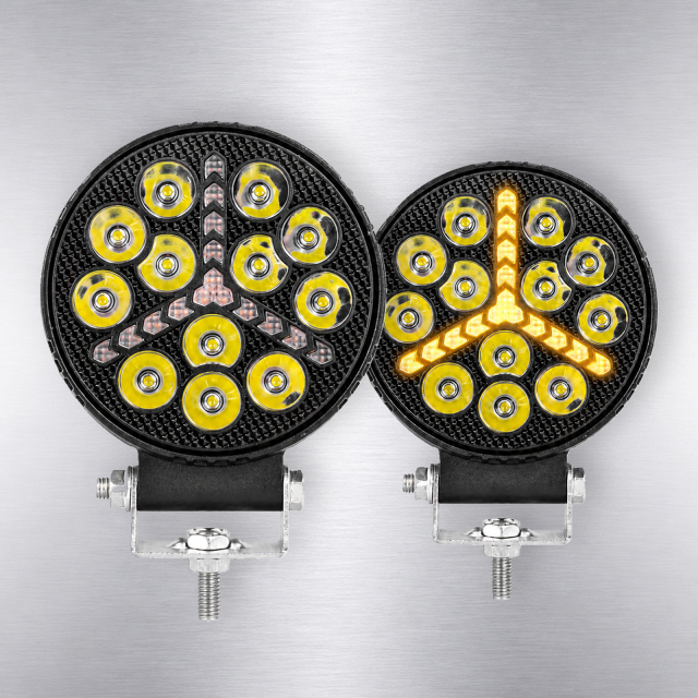 5 Inch Round Aluminum LED Work Light 12V 24V IP67 Waterproof White Fixed Amber DRL Auxiliary Offroad Driving Light for ATV UTV,MY SHOP,5 Inch Round Aluminum LED Work Light 12V 24V IP67 Waterproof White Fixed Amber DRL Auxiliary Offroad Driving Light for ATV UTV