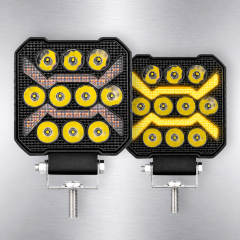 4 Inch Square 12LED Arrow Dual Color Waterproof LED Work Light Modified Auxiliary Headlight for Engineering Vehicle Motorcycle,MY SHOP,4 Inch Square 12LED Arrow Dual Color Waterproof LED Work Light Modified Auxiliary Headlight for Engineering Vehicle Motorcycle