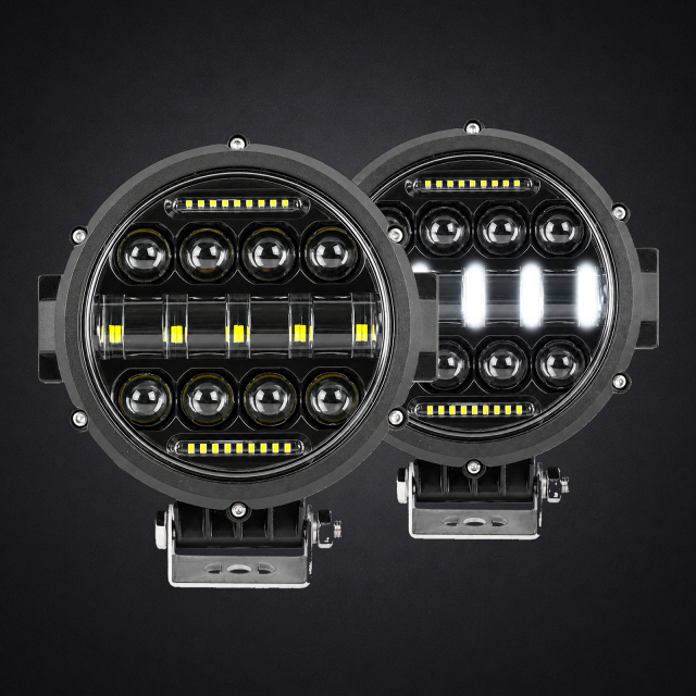 7 Inch Round Spot Flood Combo LED Work Driving Light 12V 24V IP67 Waterproof for Truck SUV ATV UTV 4x4 Offroad,MY SHOP,7 Inch Round Spot Flood Combo LED Work Driving Light 12V 24V IP67 Waterproof for Truck SUV ATV UTV 4x4 Offroad
