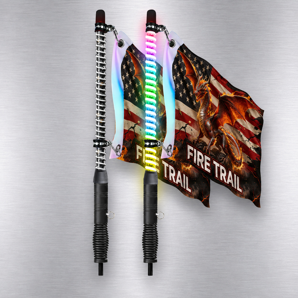 0.8inch COB RGB LED Whip Light Spring Base Quick Release Flag Pole Lamp IP67 Waterproof 12V 24V Offroad ATV UTV,JEDISON LED Off-Road Lights Manufacturer & Factory,LED Work Light
