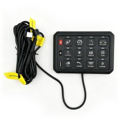 12 Gang Switch Panel 12V 24V LED Backlit Push Button Panel Universal for Off Road 4x4 SUV Truck ATV UTV Marine Boat,JEDISON LED Off-Road Lights Manufacturer & Factory,12 Gang Switch Panel 12V 24V LED Backlit Push Button Panel