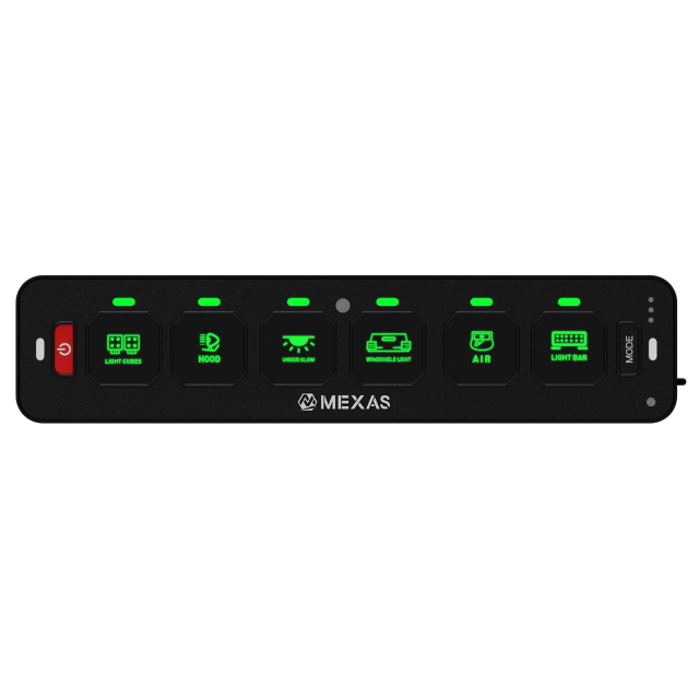 6 Gang Slim Series Wireless Switch Panel LED Indicator Push Button Switch for UTV ATV Off Road Truck Car 4X4 Accessories,JEDISON LED Off-Road Lights Manufacturer & Factory,6 Gang Slim Series Wireless Switch Panel LED Indicator Push Button Switch for UTV ATV Off Road Truck Car 4X4 Accessories
