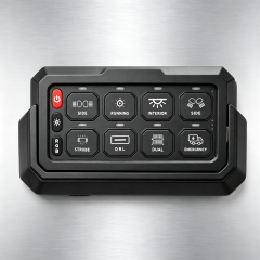 8 Gang RGB Wireless APP Control Switch Panel OEM 12V 24V Backlit LED for Car Off Road SUV Boat RV Marine,JEDISON LED Off-Road Lights Manufacturer & Factory,8 Gang RGB Wireless APP Control Switch Panel OEM 12V 24V Backlit LED for Car Off Road SUV Boat RV Marine