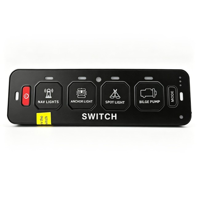 Factory Direct 4 Gang Slim Series Wireless Switch Panel 12V 24V LED Waterproof for Car Truck SUV Boat RV,JEDISON LED Off-Road Lights Manufacturer & Factory,Factory Direct 4 Gang Slim Series Wireless Switch Panel