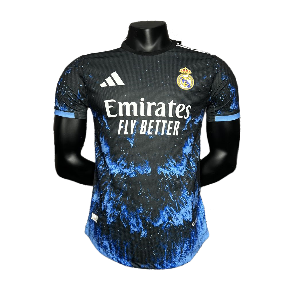 24-25 Real Madrid Ocean Blue Player Version Soccer Jersey