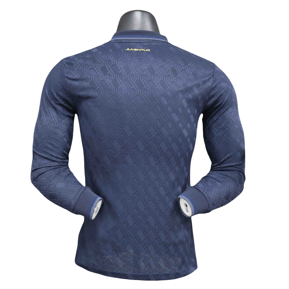 24-25 Juventus Away Soccer Jersey Player Version Long Sleeve