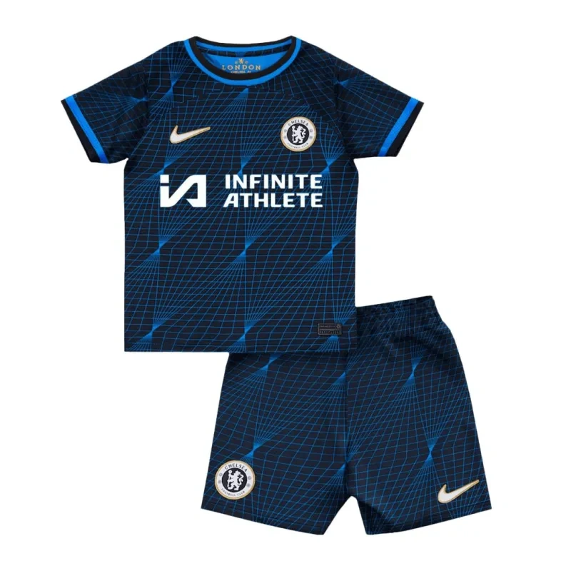 Kids Chelsea Away Kit Jersey+Short 2023-24