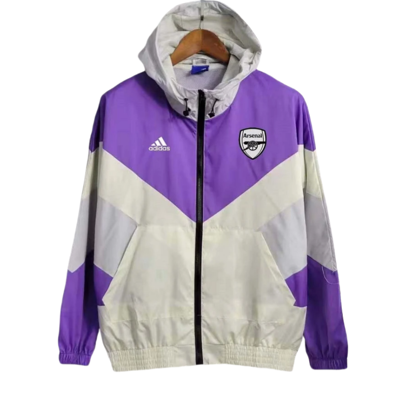 Arsenal Windbreaker Purple Soccer Jersey 2023