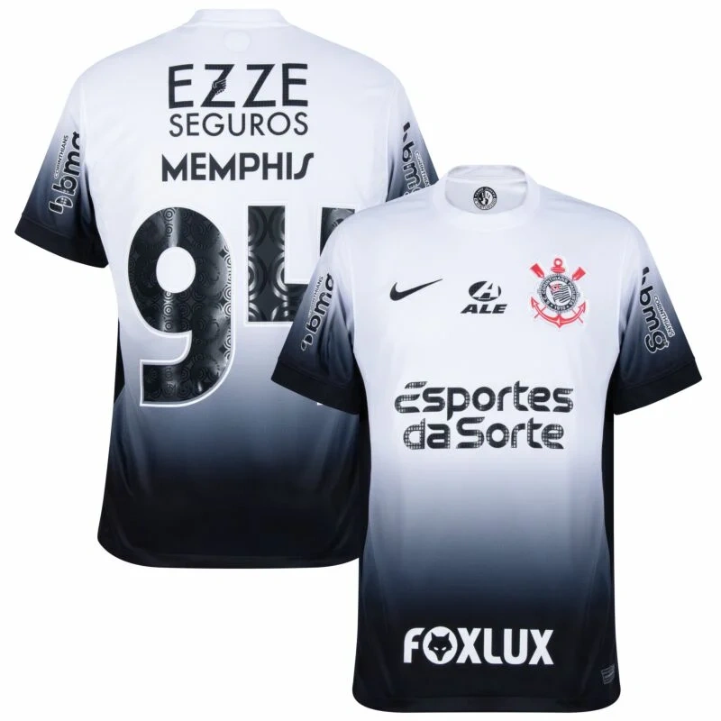 Corinthians Home Memphis 94 Shirt incl. Full Sponsor Set 2024-2025 Player version / fans version  Non-Customize