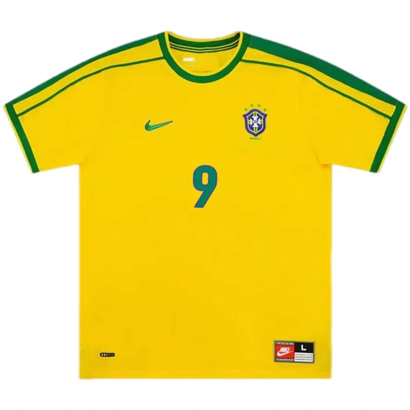 Brazil Retro Jersey Home World Cup 1998