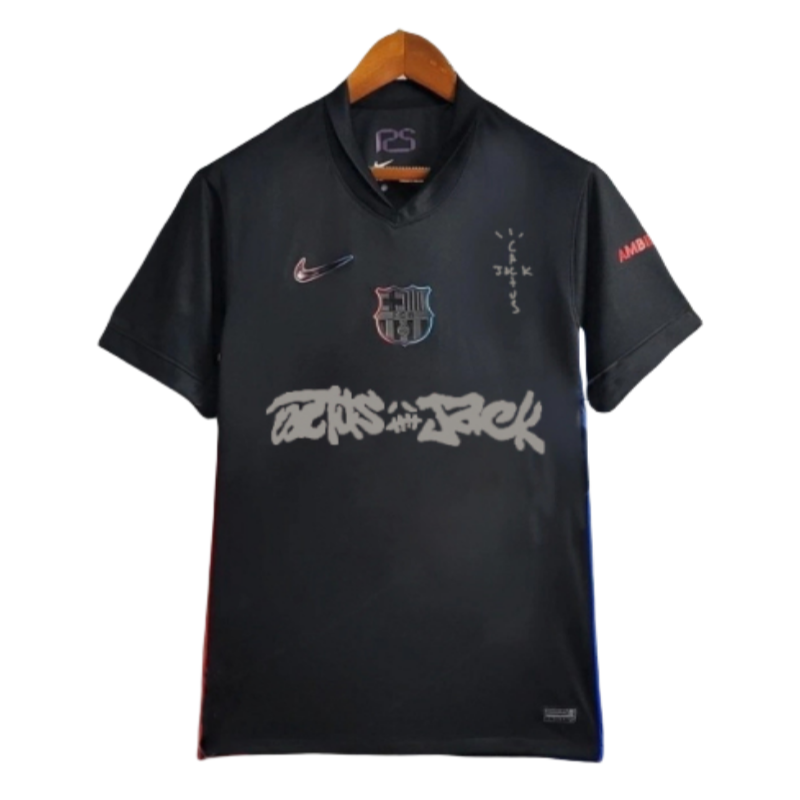 Barcelona X Travis Scott Away Shirt Soccer Jersey 24-25