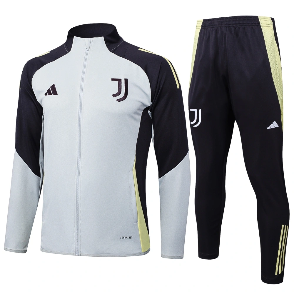 Juventus Training Kit (jacket+Pants) Light Grey 2025-26