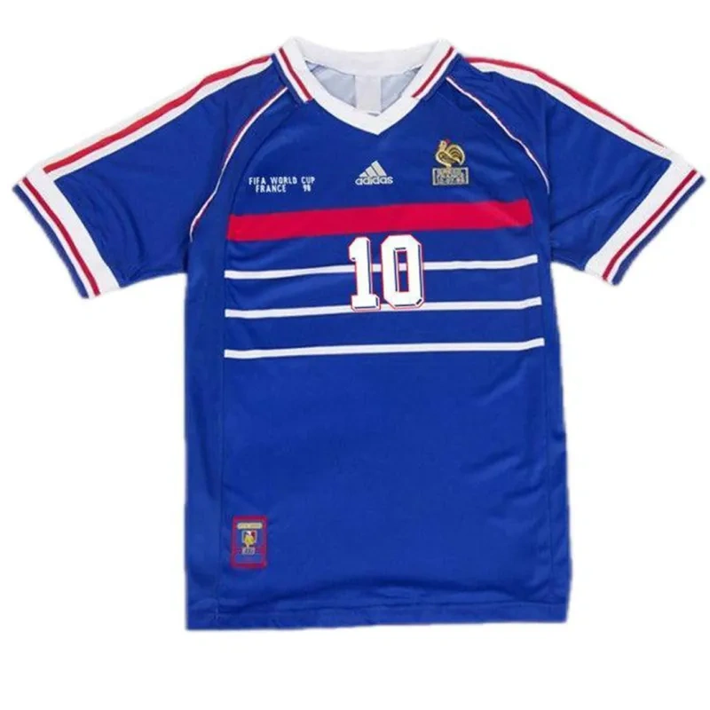 1998 France Retro Jersey Home World Cup