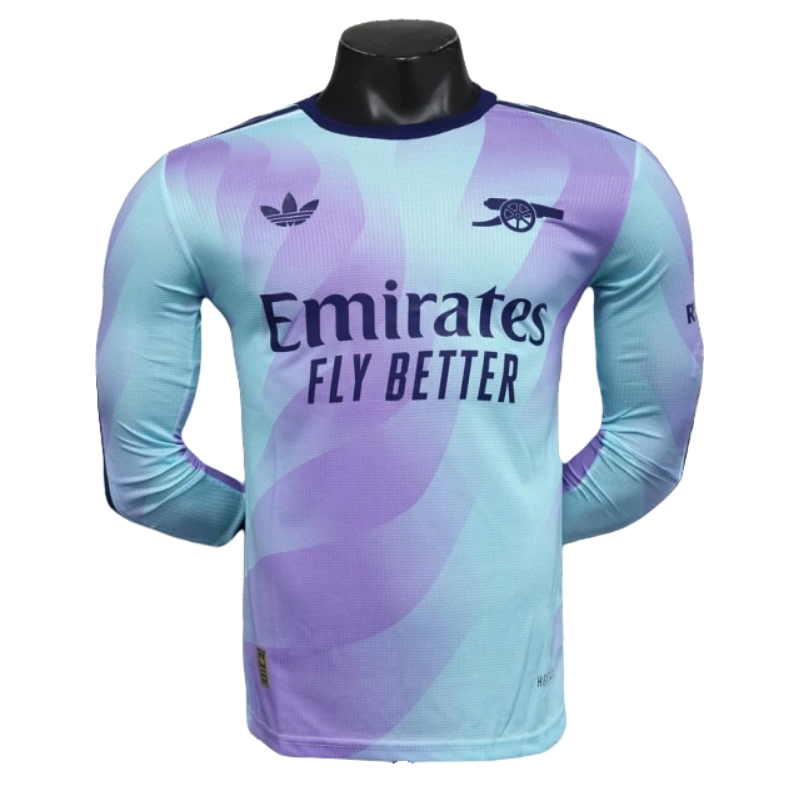 Arsenal Third Away Long Sleeve Jersey Player Version 2024-25