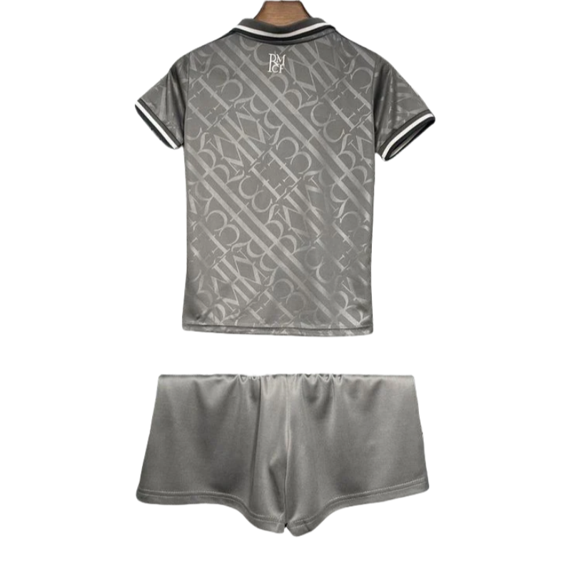 Real Madrid 24-25 Third Away Grey Kids Kits Jersey+Shorts